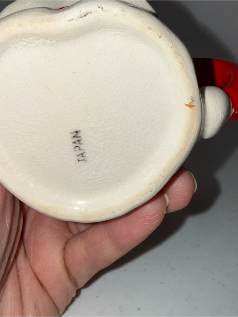3” Japan made Santa Claus Ceramic Mug - Red and White Holiday Cup set of 4 - Picture 13 of 16